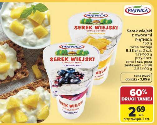 Serek wiejski z owocami