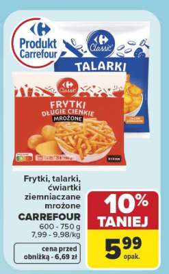 CARREFOUR Frytki, talarki, ćwiartki ziemniaczane mrożone
