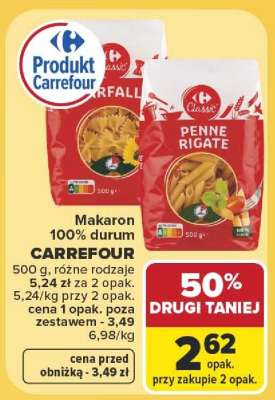 Makaron 100% durum CARREFOUR