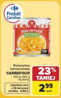 Kukurydza konserwowa Carrefour