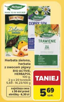 Herbata zielona, herbata z owocem pigwy