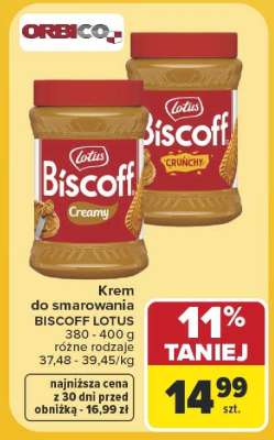 Krem do smarowania BISCOFF LOTUS