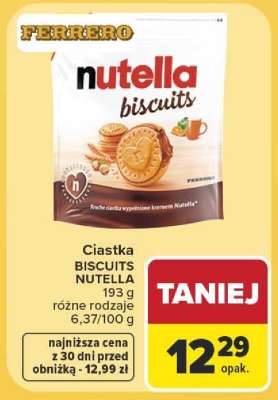 Ciastka BISCUITS NUTELLA