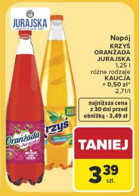 Napój KRZYŚ ORANŻADA JURAJSKA