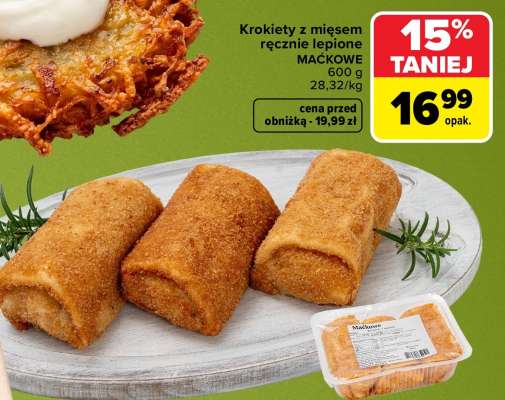 Krokiety z mięsem ręcznie lepione MAĆKOWE