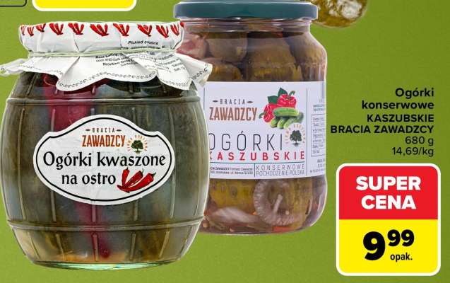 Ogórki konserwowe KASZUBSKIE BRACIA ZAWADCZY