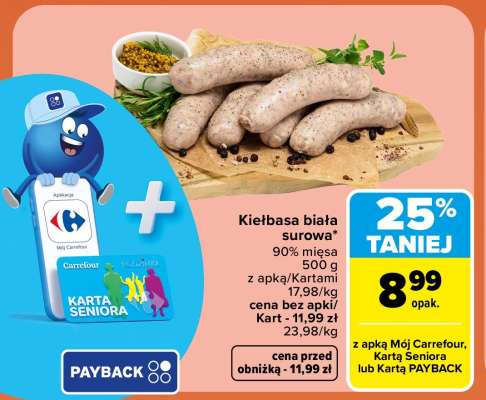 Kiełbasa biała surowa