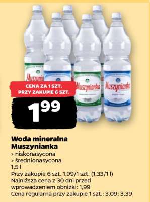 Woda mineralna MUSZYNIANKA