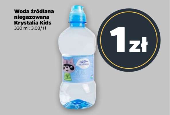 Woda źródlana niegazowana Krystalia Kids