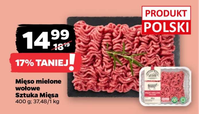 Mięso mielone wołowe Sztuka Mięsa