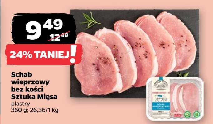 Schab wieprzowy bez kości Sztuka Mięsa