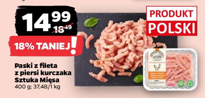 Paski z fileta z piersi kurczaka Sztuka Mięsa