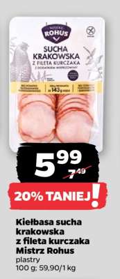 Kiełbasa sucha krakowska z fileta kurczaka Mistrz Rohus