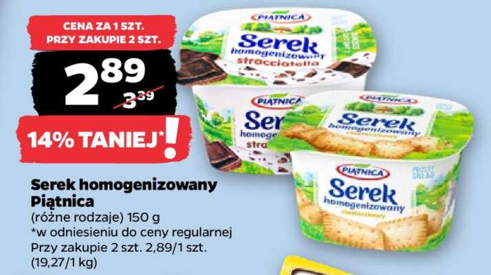 Serek homogenizowany PIĄTNICA