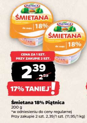 Śmietana 18% Piątnica