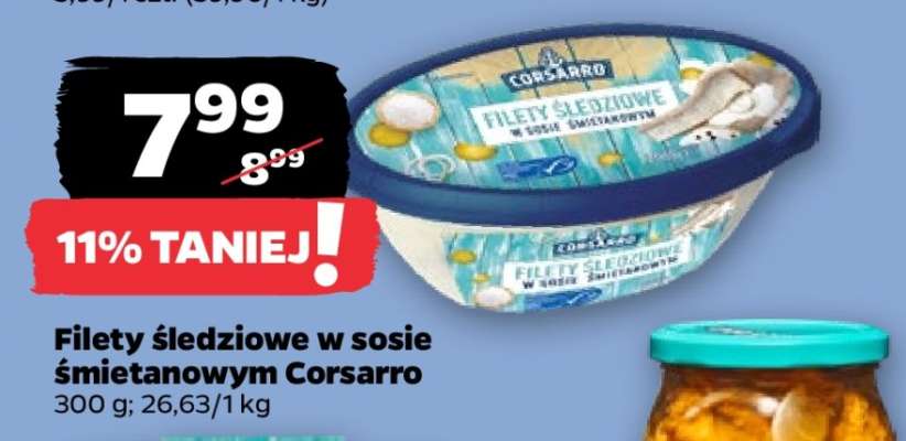 Filety śledziowe w sosie śmietanowym Corsarro
