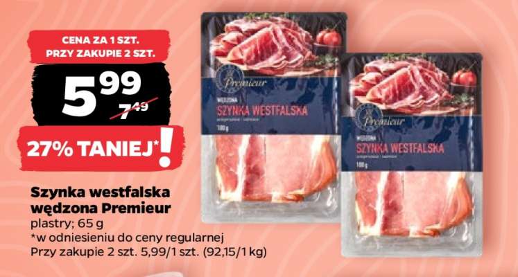 Szynka westfalska wędzona Premieur