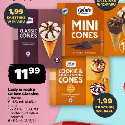 Lody w rożku Gelato Classico