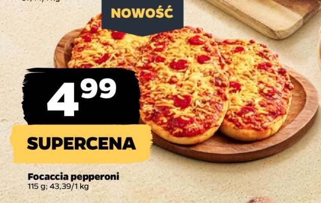 Focaccia pepperoni