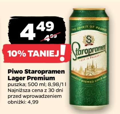 Piwo Staropramen Lager Premium