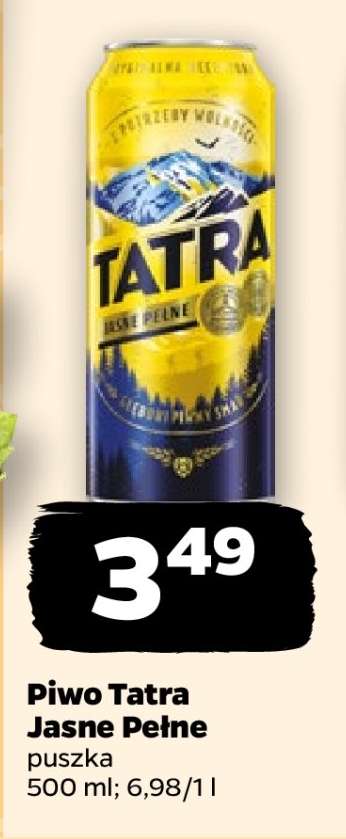 Piwo Tatra Jasne Pełne