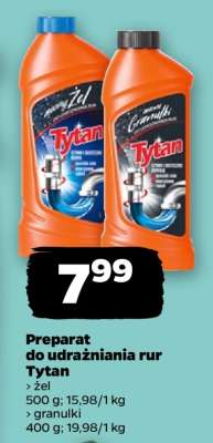 Preparat do udrażniania rur Tytan