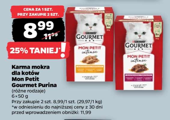Karma mokra dla kotów Mon Petit Gourmet Purina