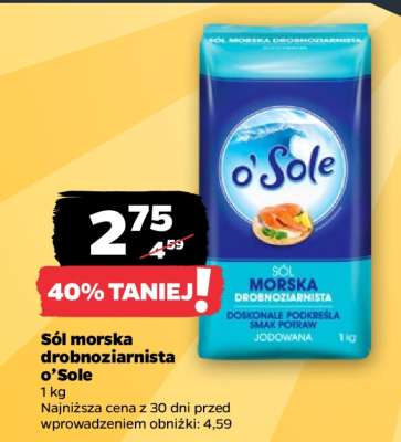 Sól morska drobnoziarnista o’Sole