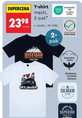 T-shirt męski, 2-pak