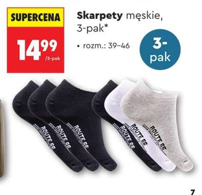 Skarpety męskie, 3-pak