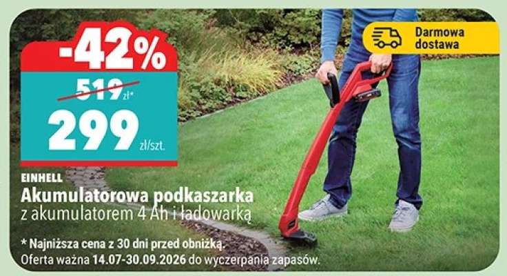 Akumulatorowa podkaszarka
