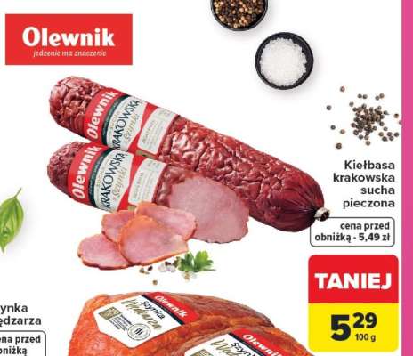 Kiełbasa krakowska sucha pieczona