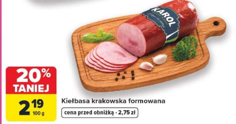 Kiełbasa krakowska formowana*