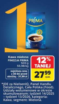 Kawa mielona FINEZJA PRIMA