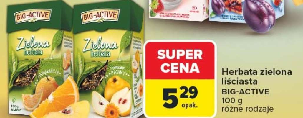 Herbata zielona liściasta