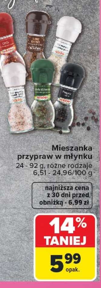 Mieszanka przypraw w młynku