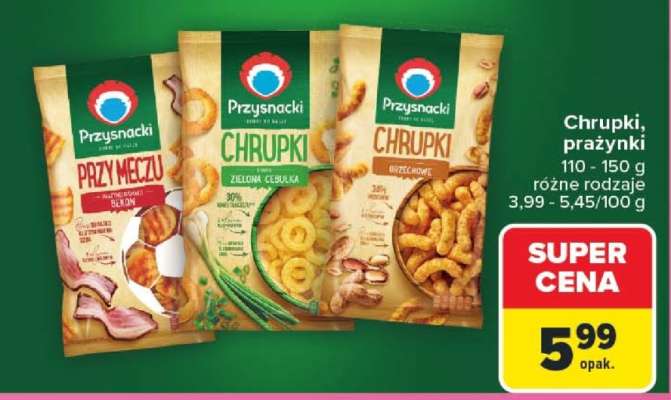 PRZYSNACKI CHRUPKI, PRAŻYNKI
