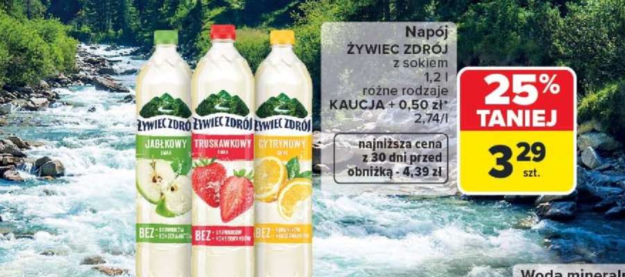 Napój ŻYWIEC ZDRÓJ z sokiem
