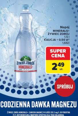Napój MINERALS ŻYWIEC ZDRÓJ