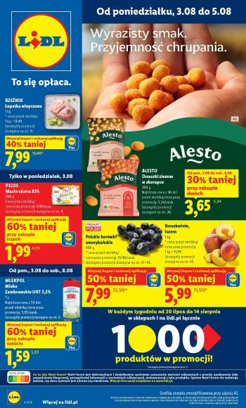 Gazetka Lidl - 3.08.2026 - 5.08.2026.