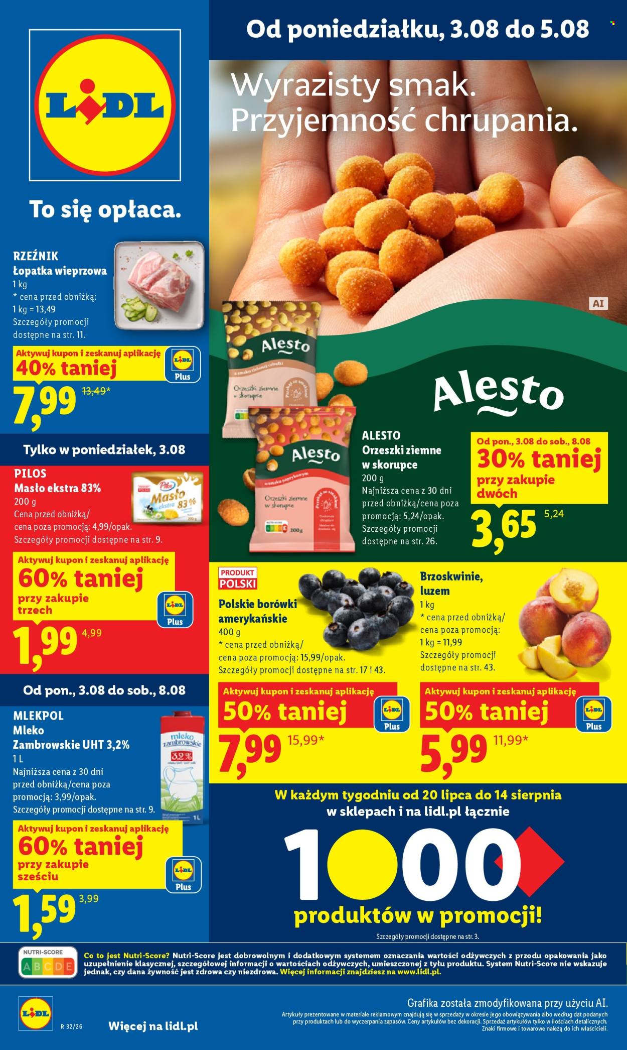 Leták Lidl - 3.8.2026 - 5.8.2026. Strana 1