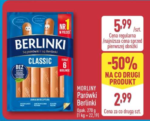 MORLINY Parówki Berlinki