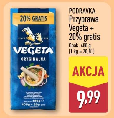Podravka Przyprawa Vegeta + 20% gratis