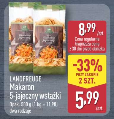 LANDFREUDE Makaron 5-jajeczny wstążki