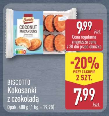 Biscotto Kokosanki z czekoladą