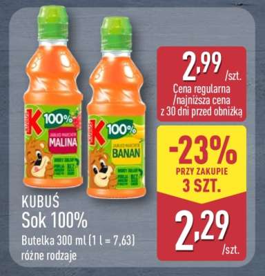 KUBUŚ Sok 100%**