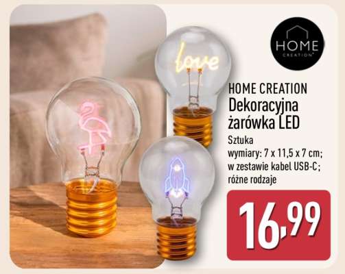 HOME CREATION Dekoracyjna żarówka LED