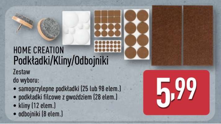 HOME CREATION Podkładki/Kliny/Odbojniki
