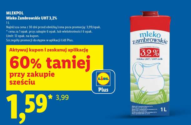Mleko Zambrowskie UHT 3,2%