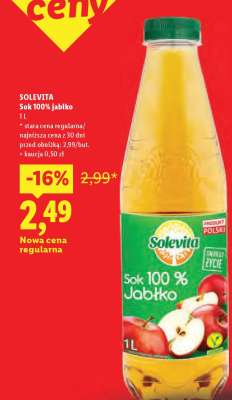 Solevita Sok 100% Jabłko